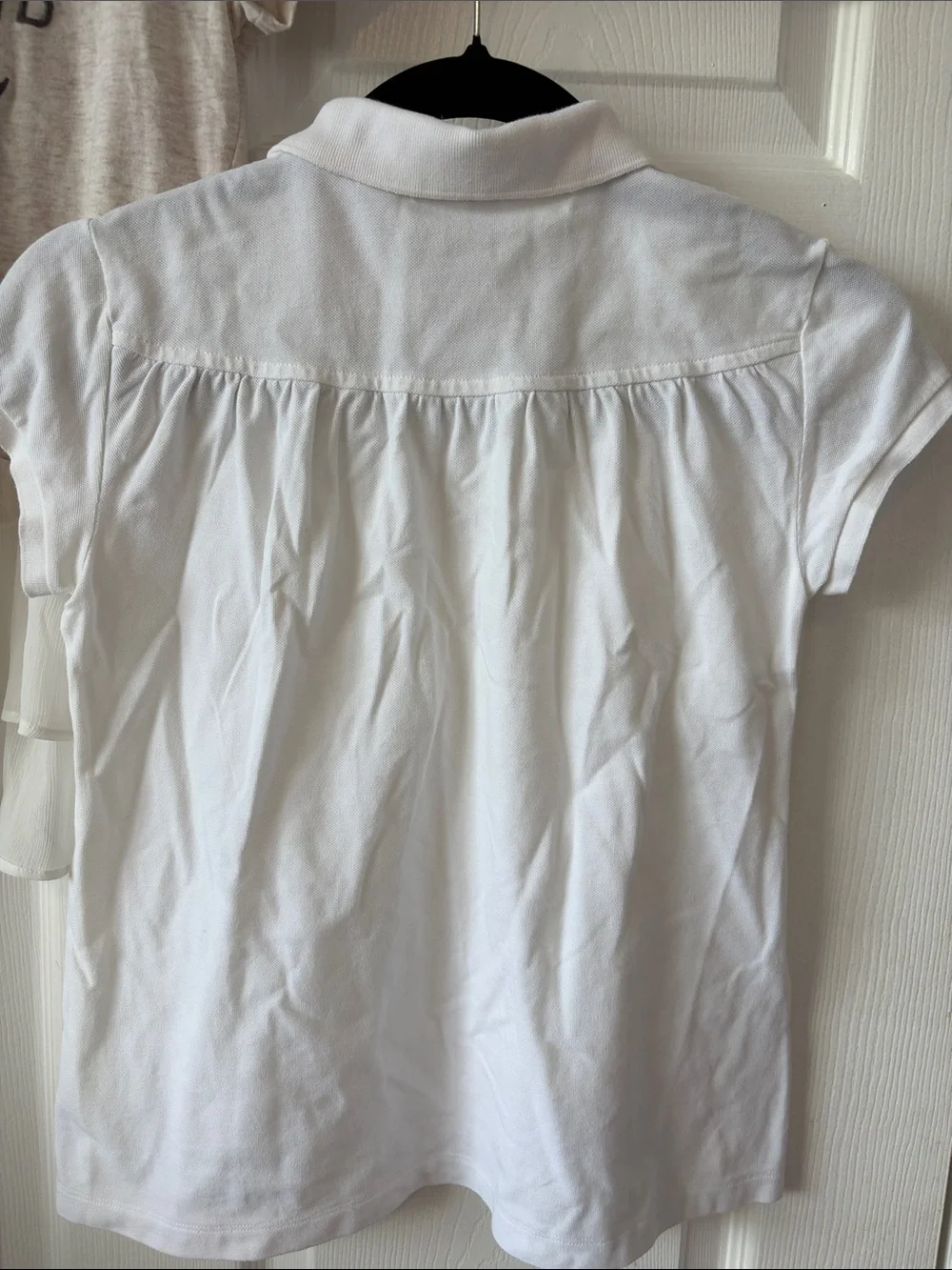 Lacoste White Girls' Polo Tee with Short Sleeves and Abercrombie girls top